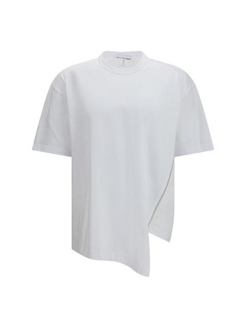 Cotton T-shirt with side zipper