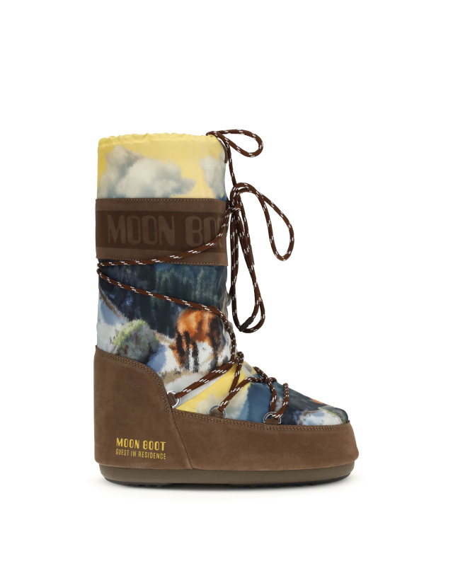 Moon Boot x Guest In Residence print Boots