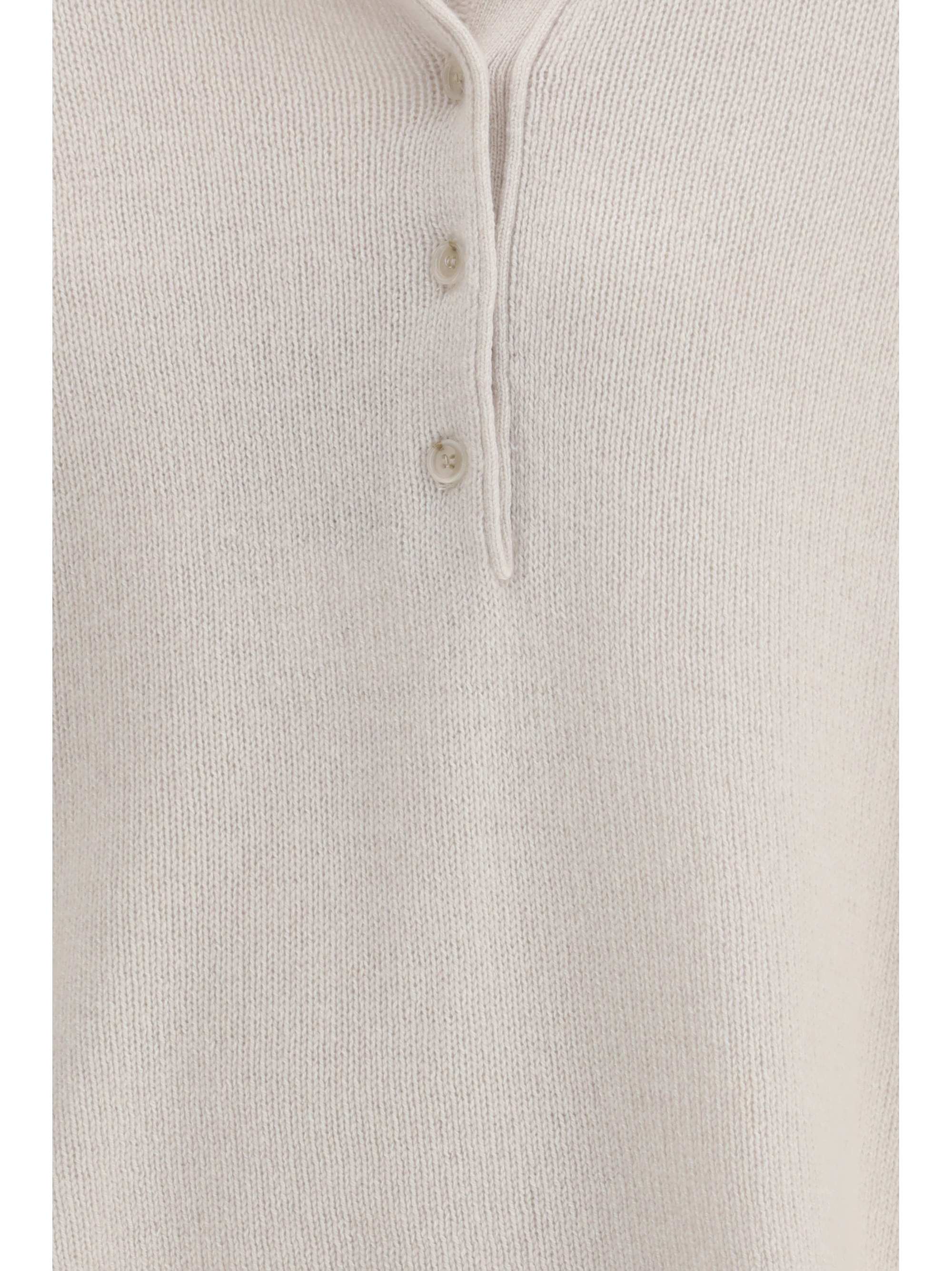 Short-sleeve polo neck Sweater