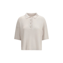 Short-sleeve polo neck Sweater