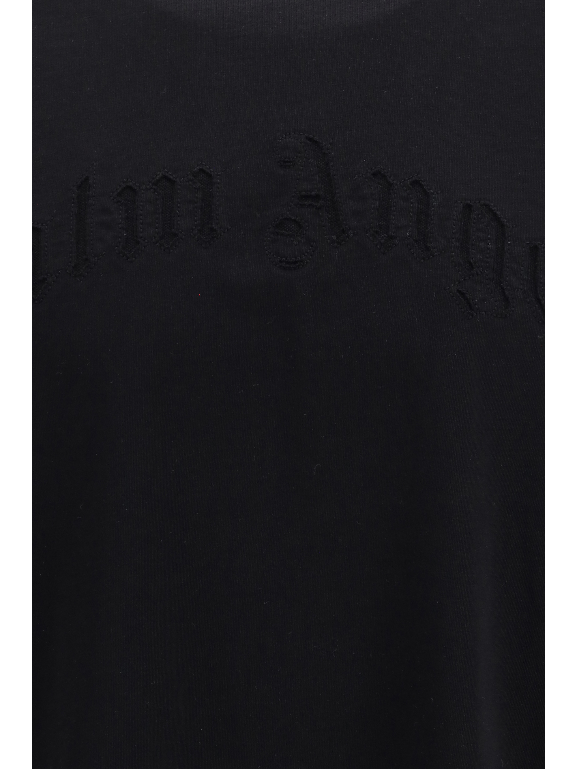 Curved logo double-layer T-shirt