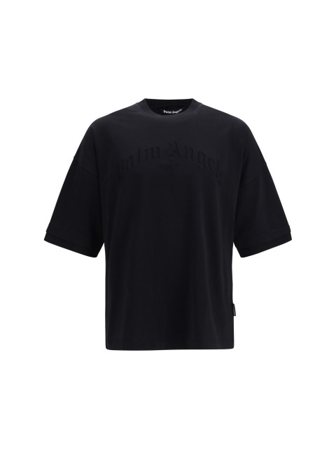Curved logo double-layer T-shirt