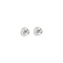 Silver knot Earrings