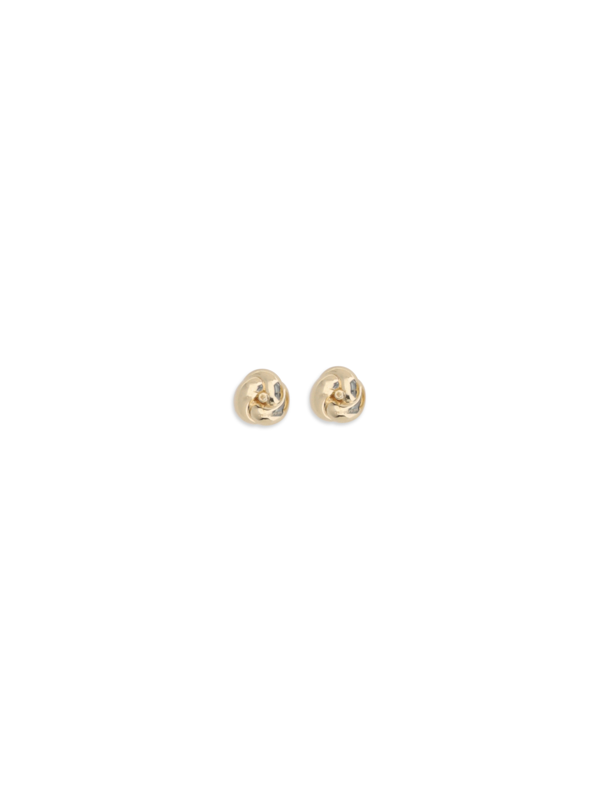 Small gold drop knot Earrings