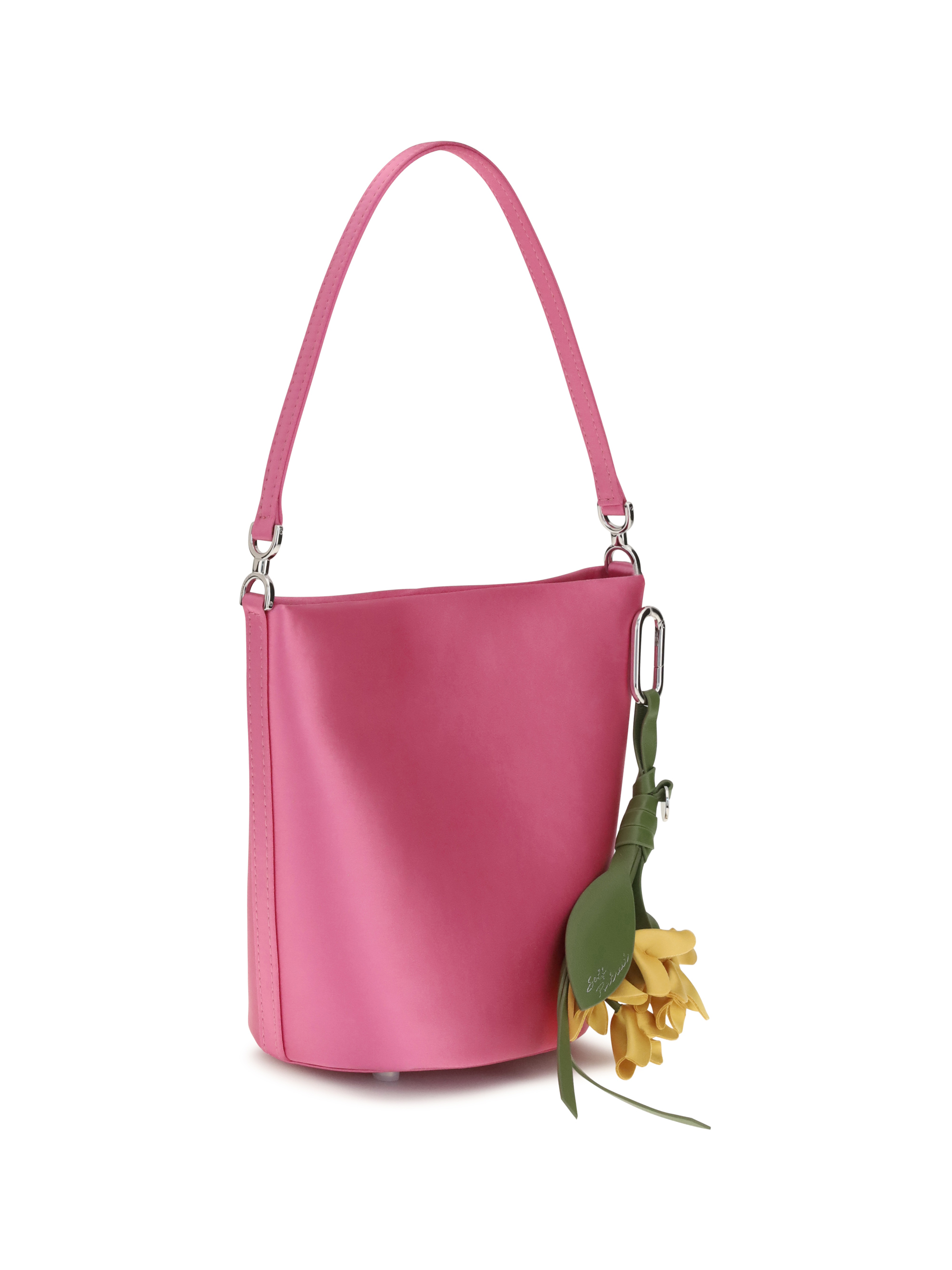 Satin Bucket Bag