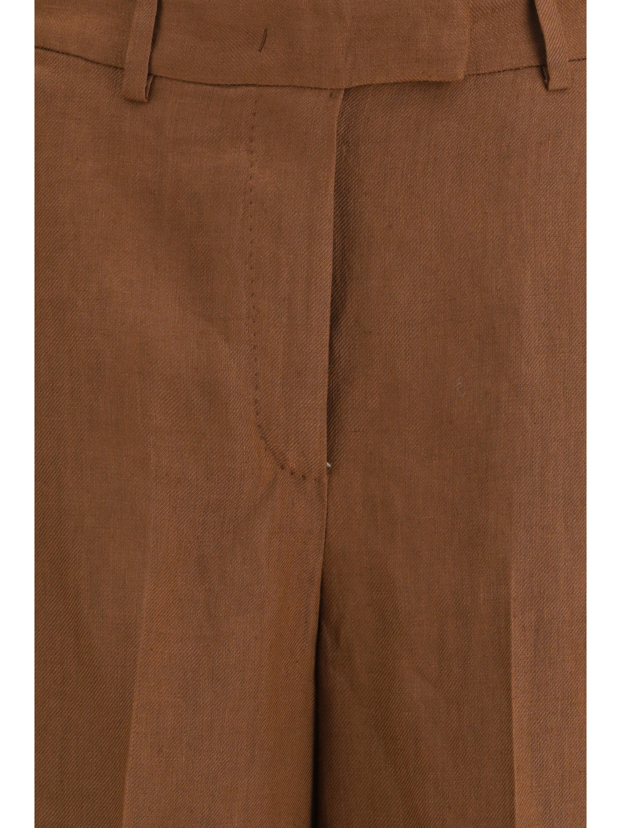Straight-Leg Bermuda Shorts in twill with pleats