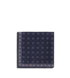 Ethnic-patterned silk Pocket Square