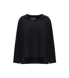 Sweater with polo collar