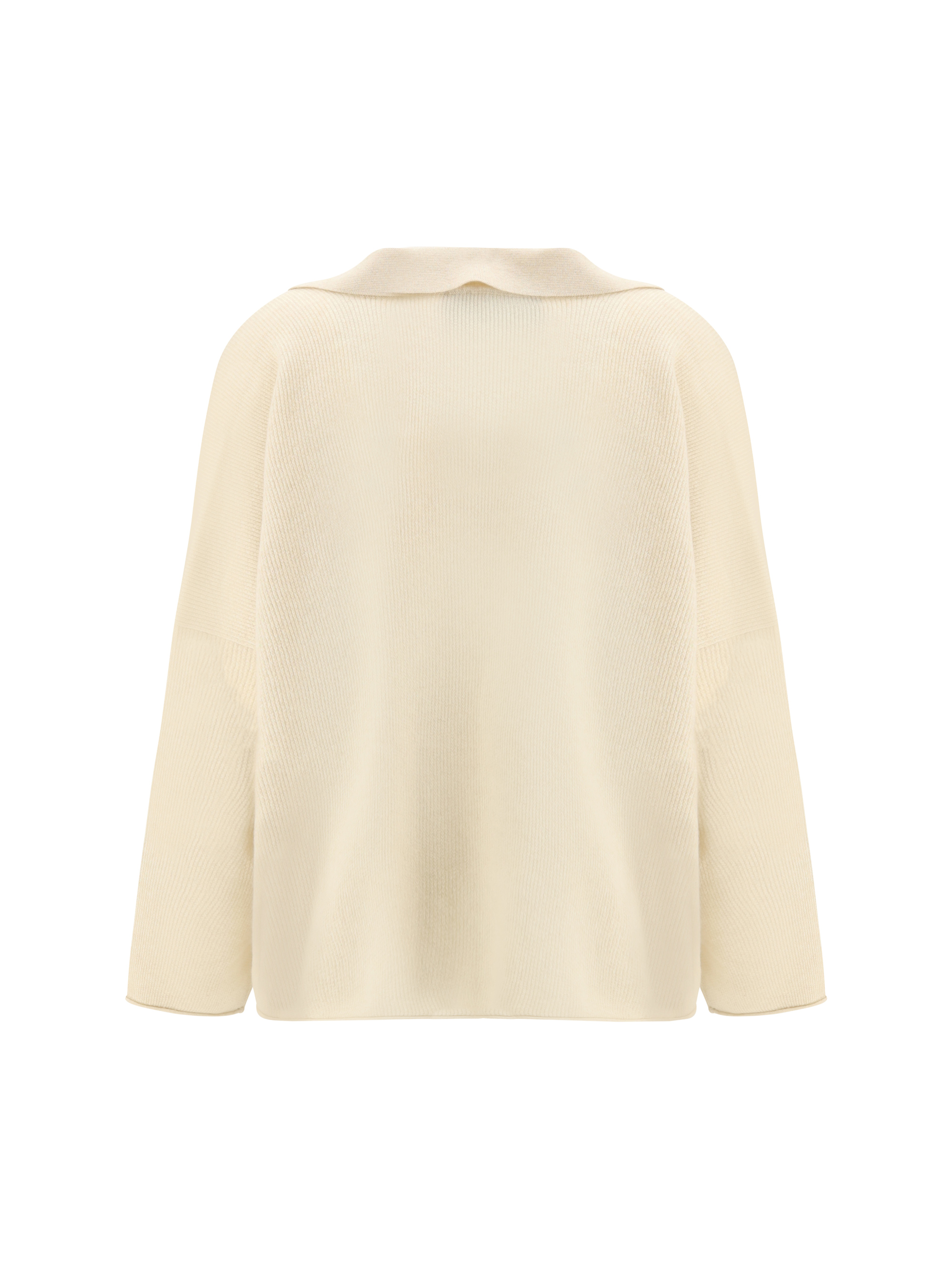 Sweater with polo collar