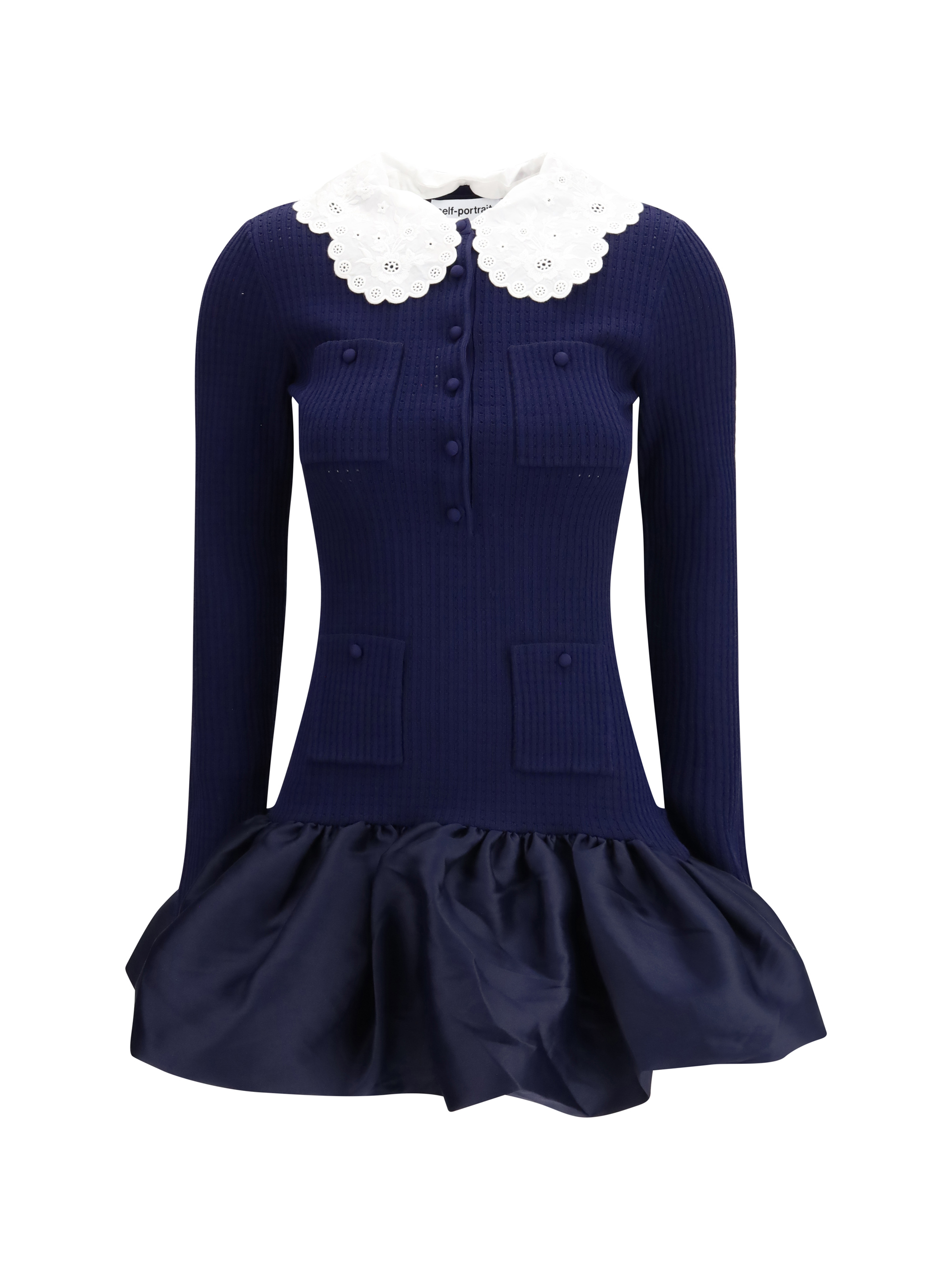 Knit taffeta mini Dress
