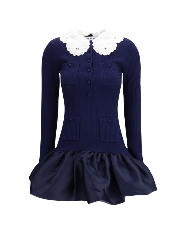 Knit taffeta mini Dress