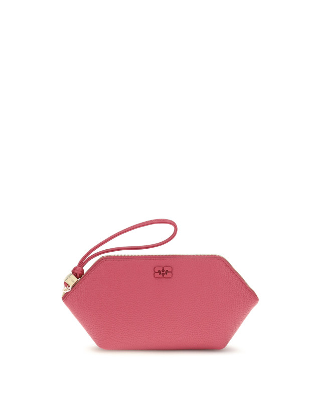 Grained leather Bou Pouch