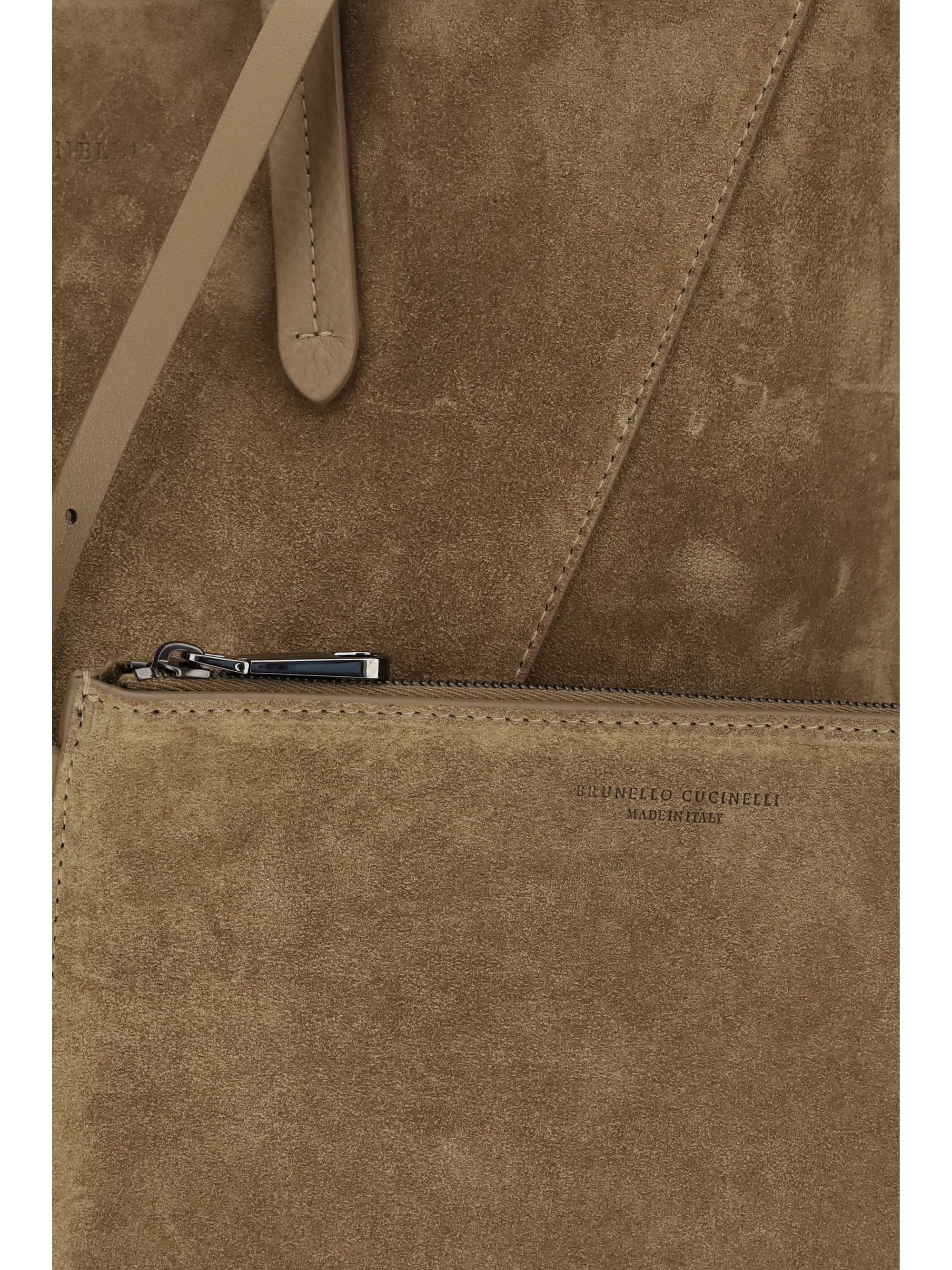 Suede BC Tote Bag