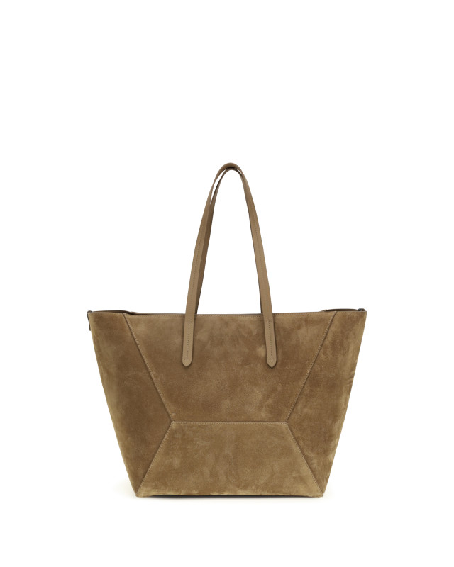 Suede BC Tote Bag