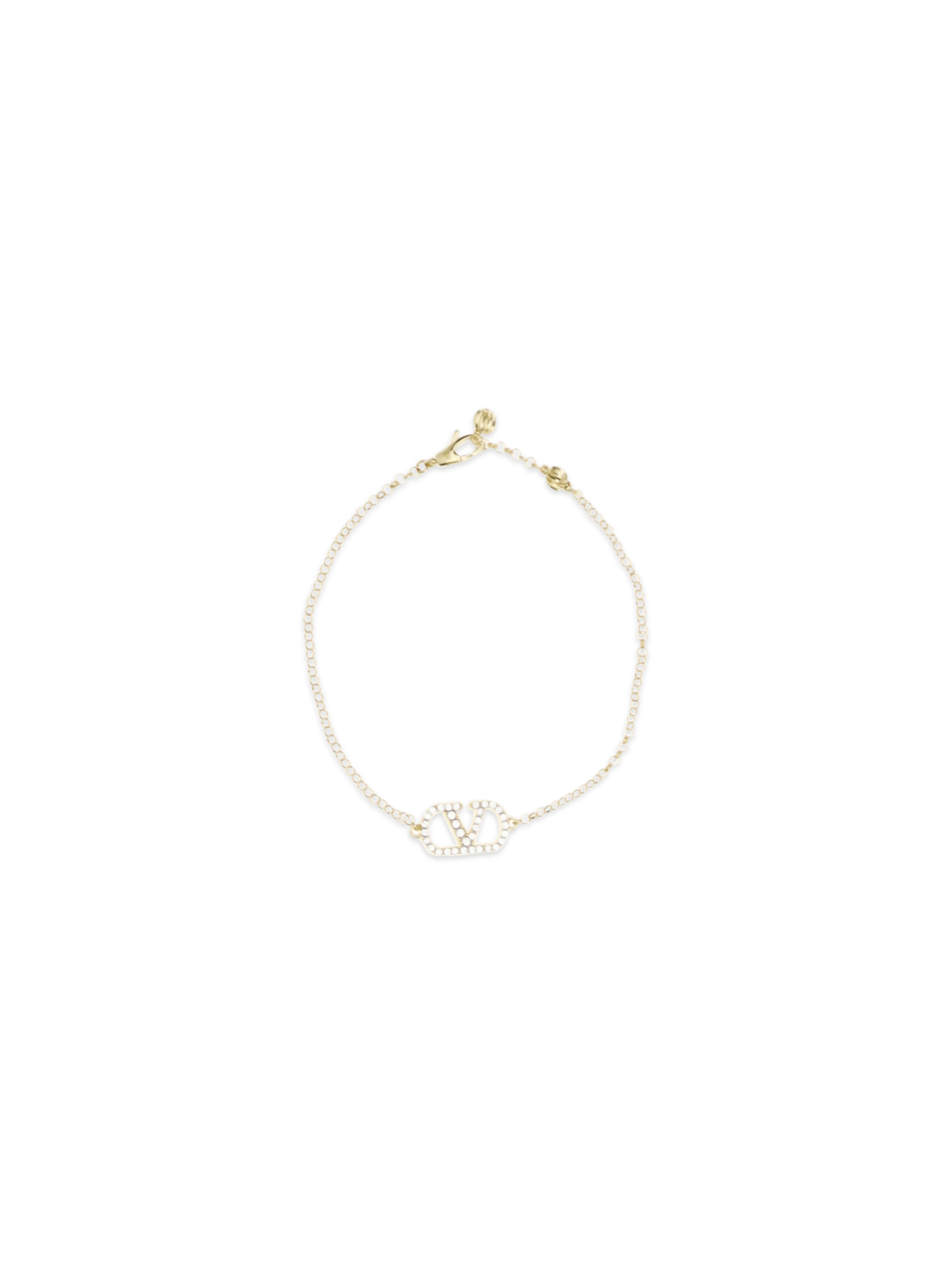 VLogo Signature Bracelet in metal and Swarovski® crystals