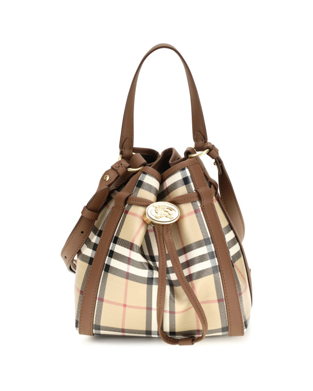 Mini Check Bucket Bag