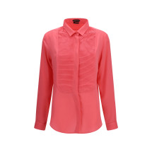 Tuxedo Shirt in silk with pleated bib