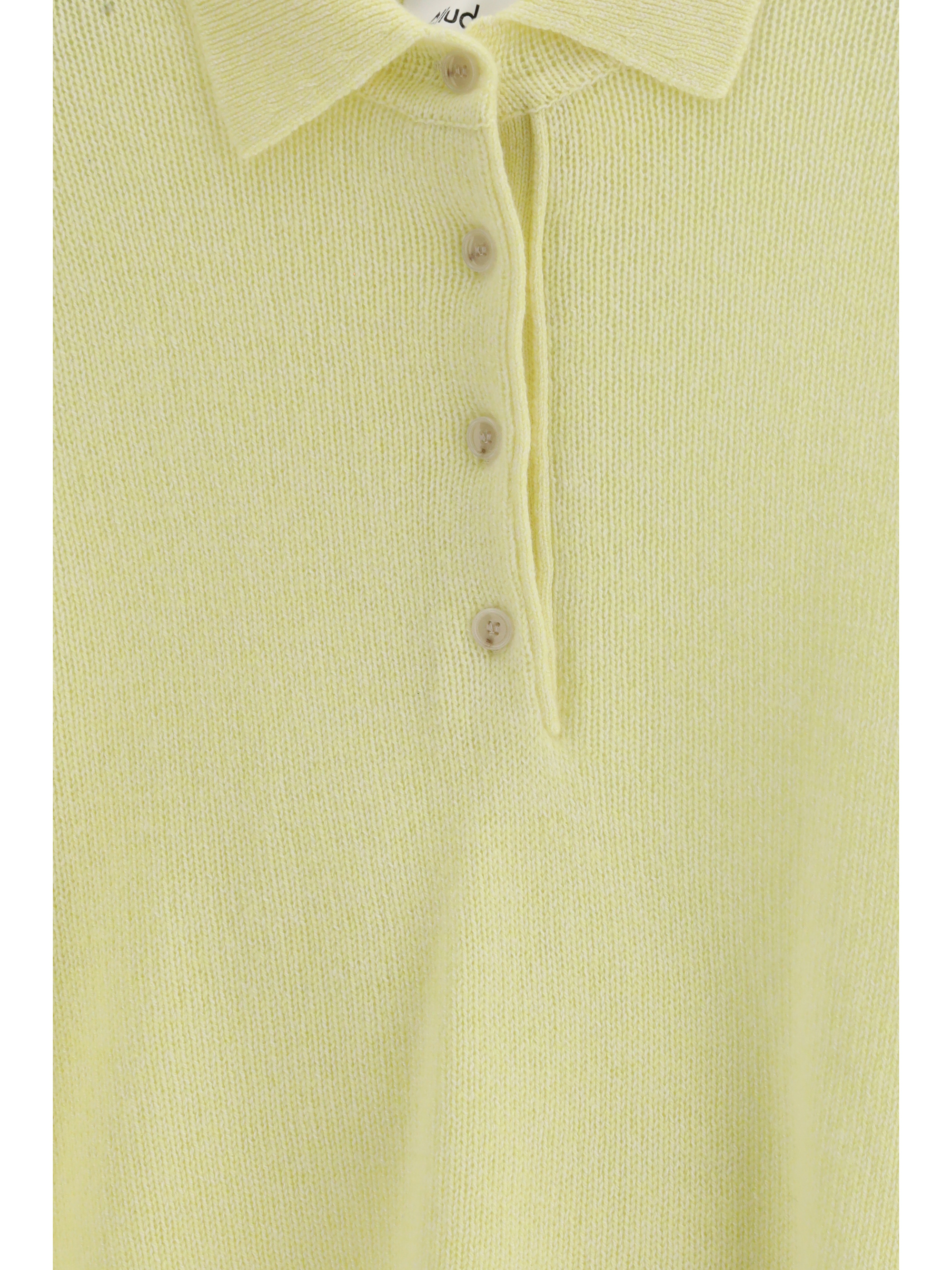 Short-sleeve polo neck Sweater