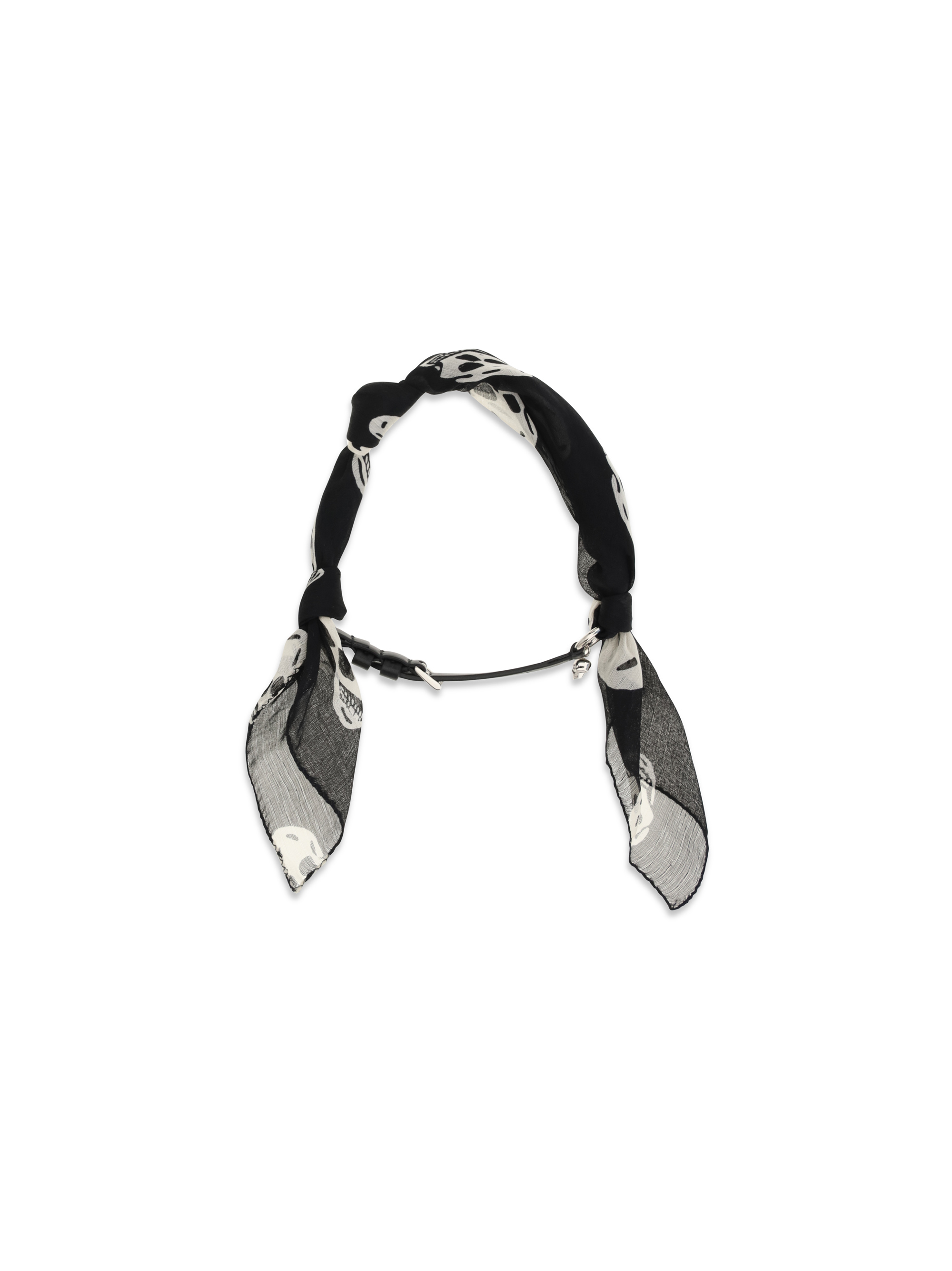 Double-wrap Skull Scarf Bracelet