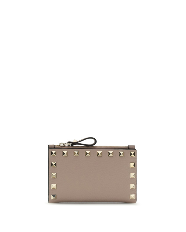Rockstud zip Card Holder