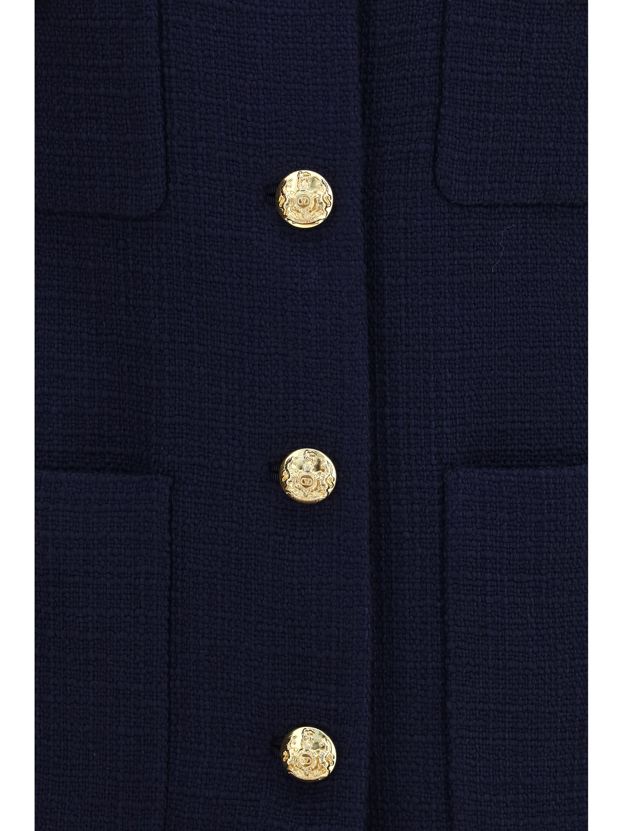 Wool tweed Caban Coat