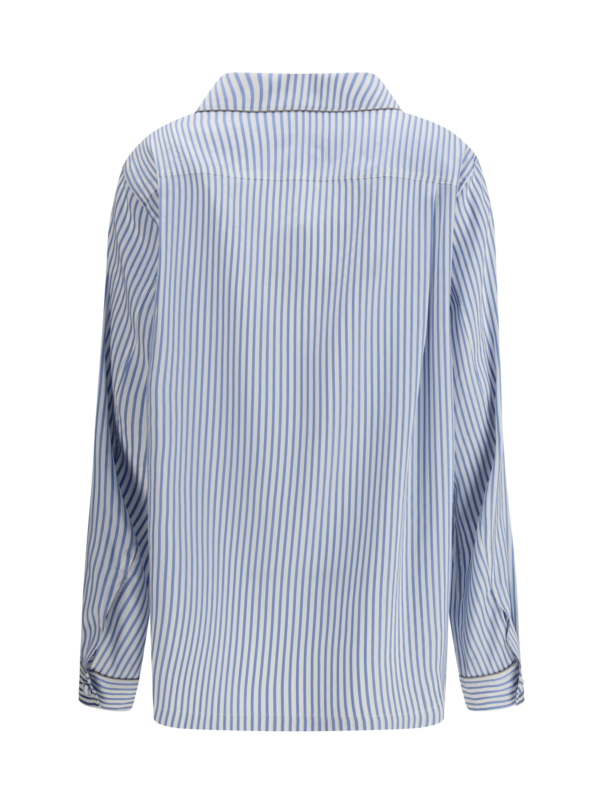 Striped Silk PJ Shirt