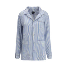 Striped Silk PJ Shirt