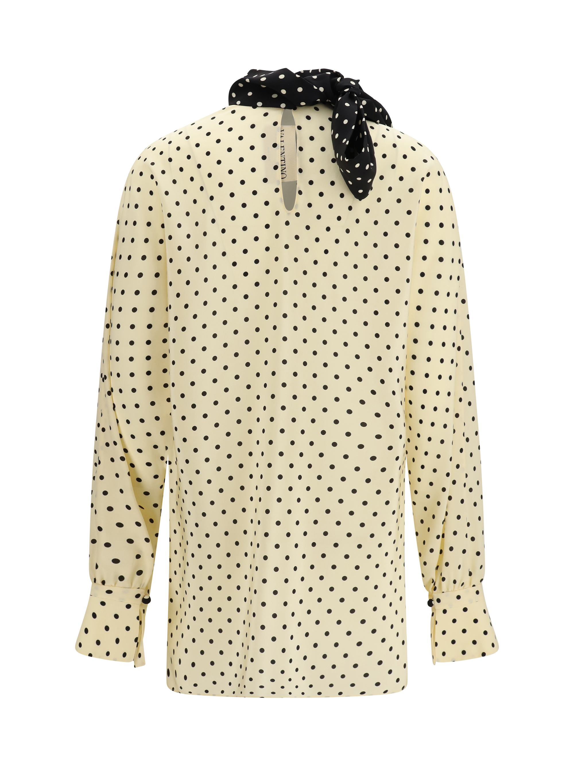Polka dot Blouse with side bow