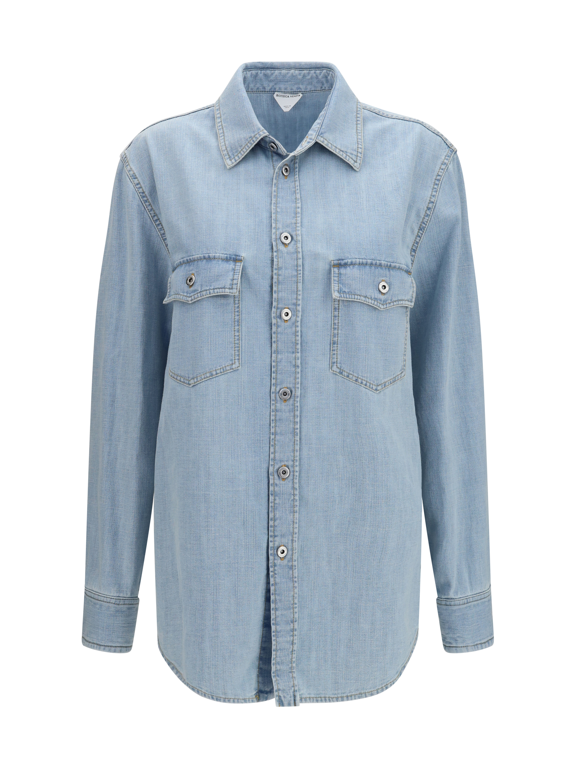 Sky Bleached oversize denim Shirt