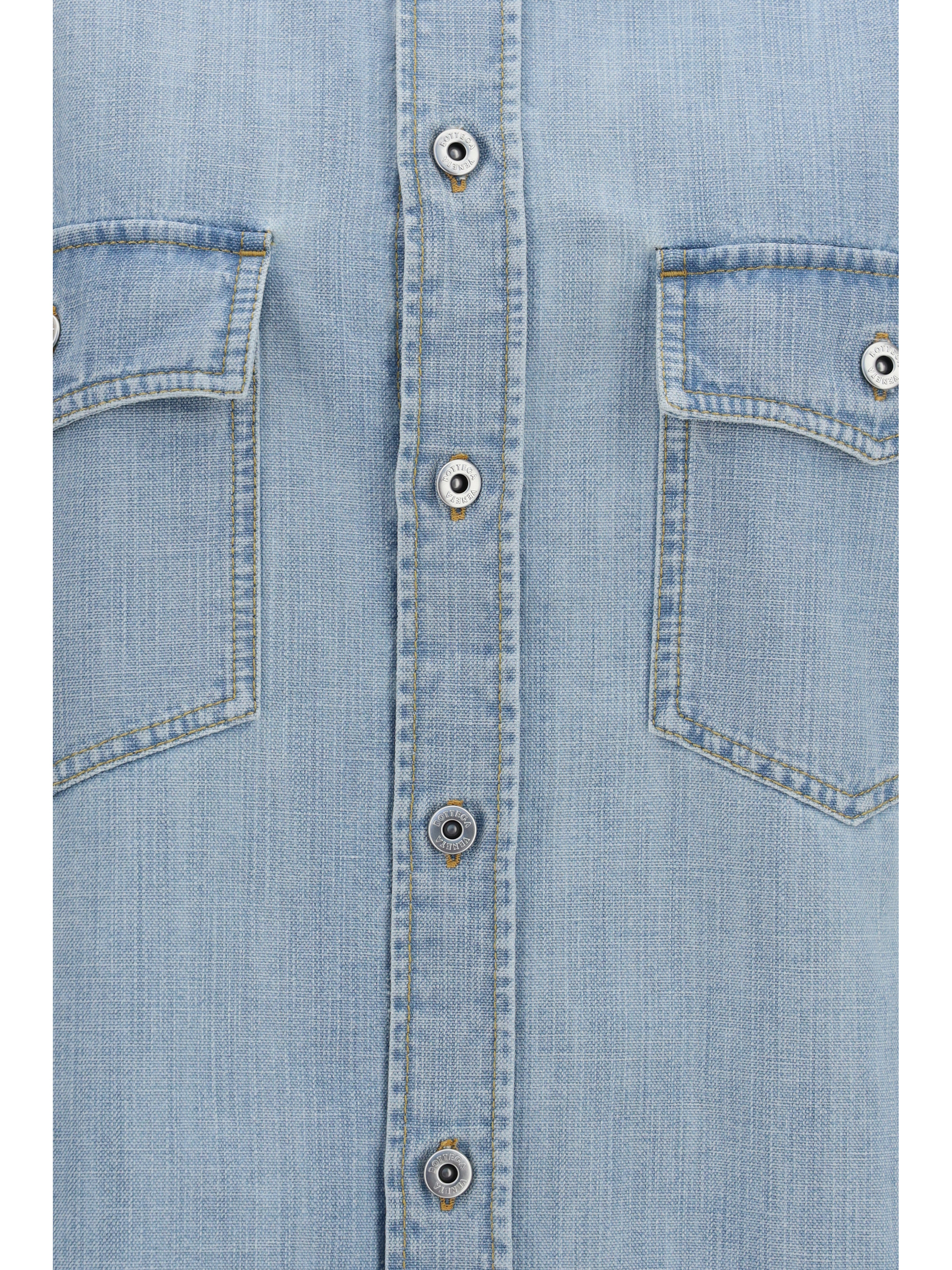 Sky Bleached oversize denim Shirt