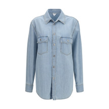 Sky Bleached oversize denim Shirt