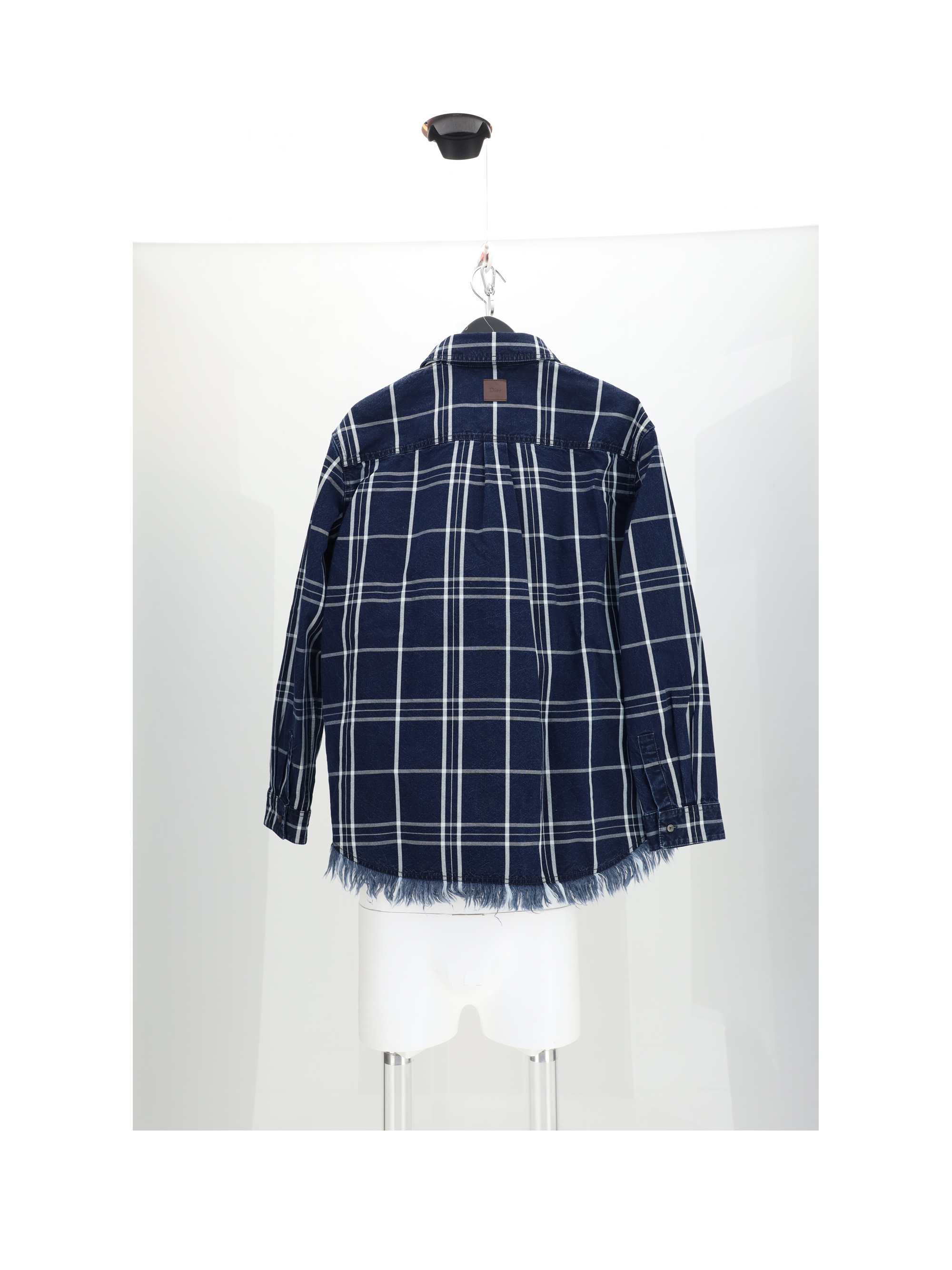SHIRT CHECK CON FONDO SFRANGIATO
