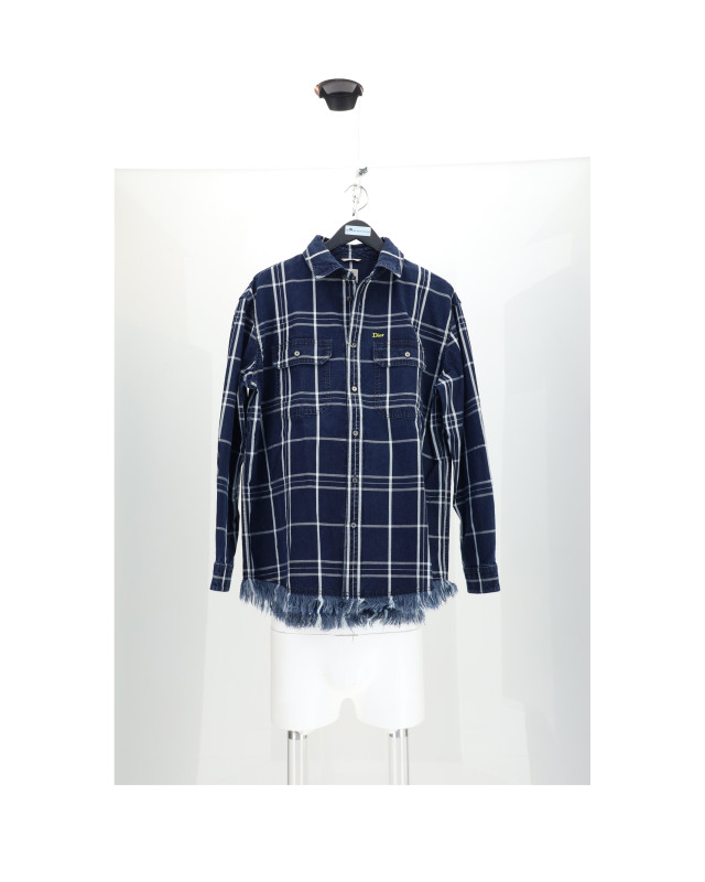 SHIRT CHECK CON FONDO SFRANGIATO