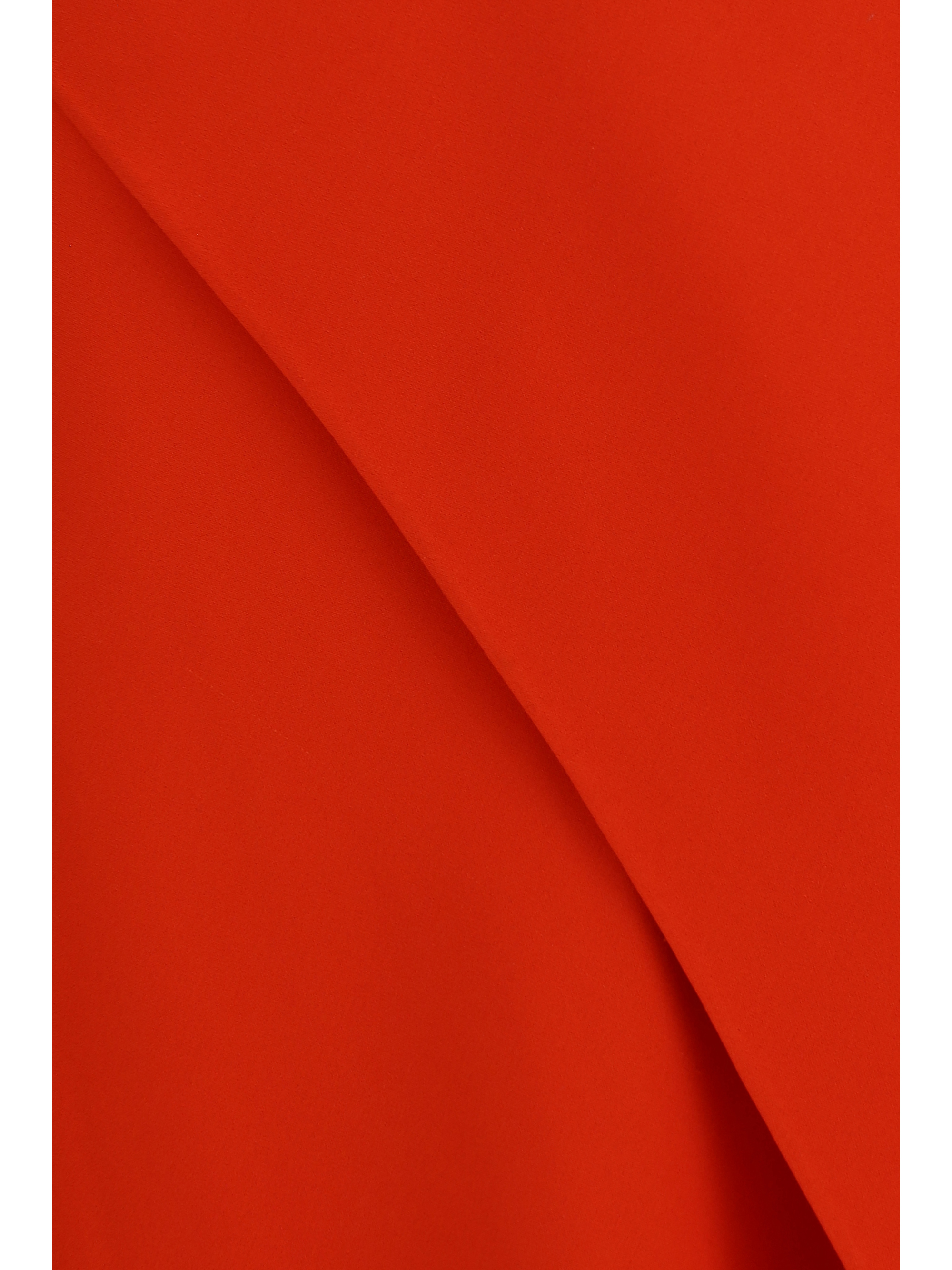 Draped silk midi Dress