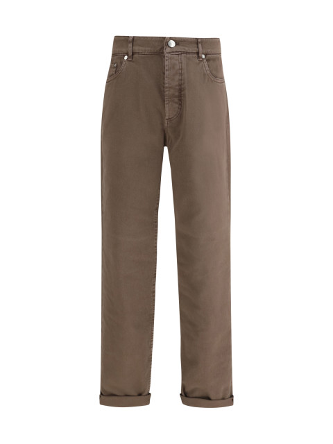 Jeans with turn-up hem