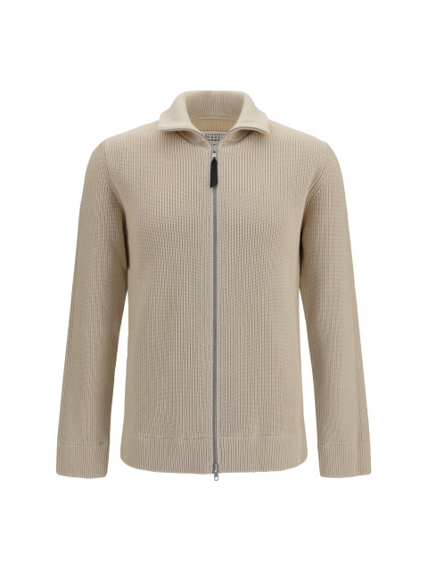 Cotton zip-up Sweater