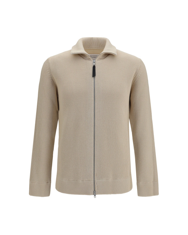 Cotton zip-up Sweater