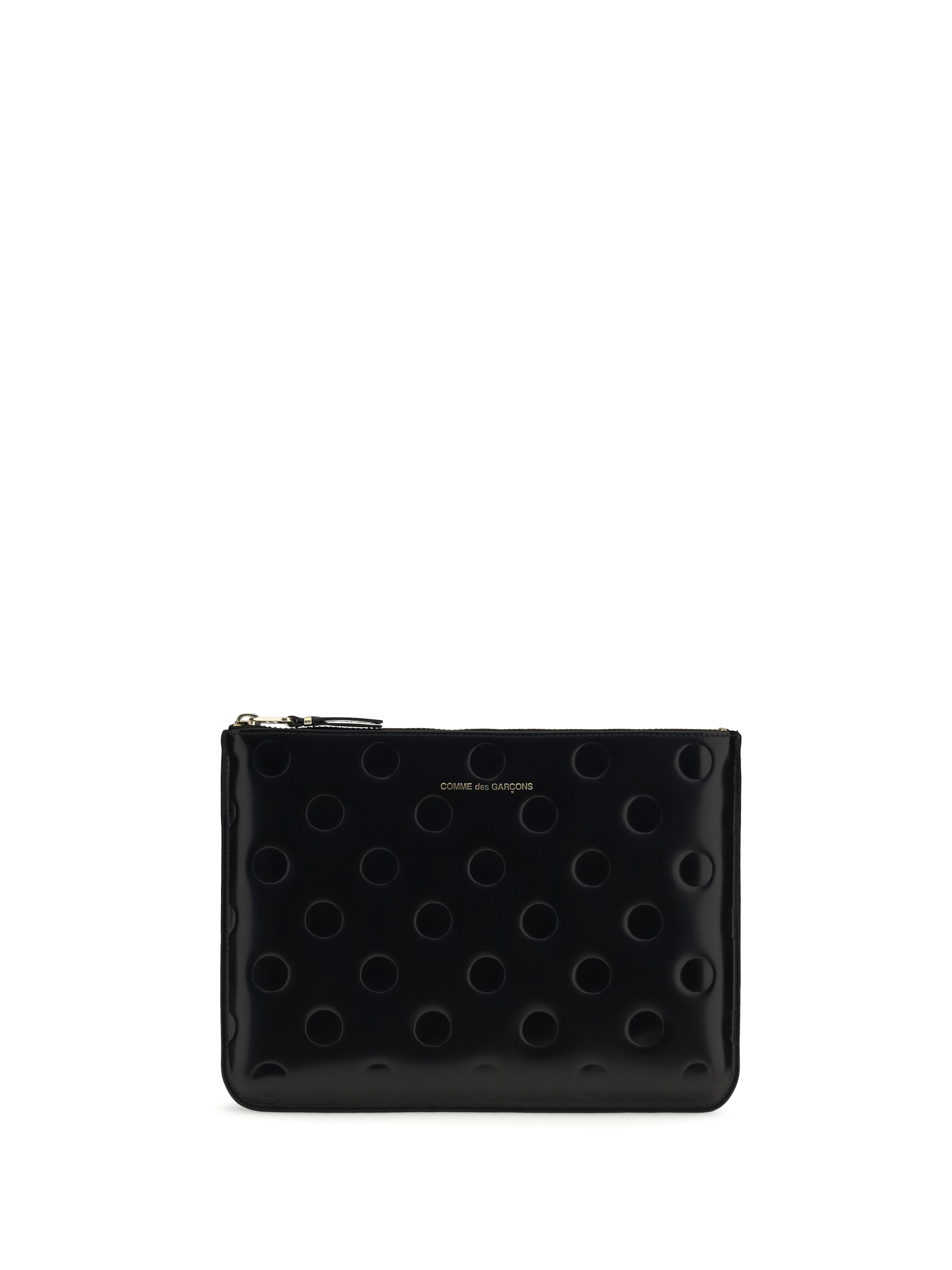 Embossed polka-dot Pouch