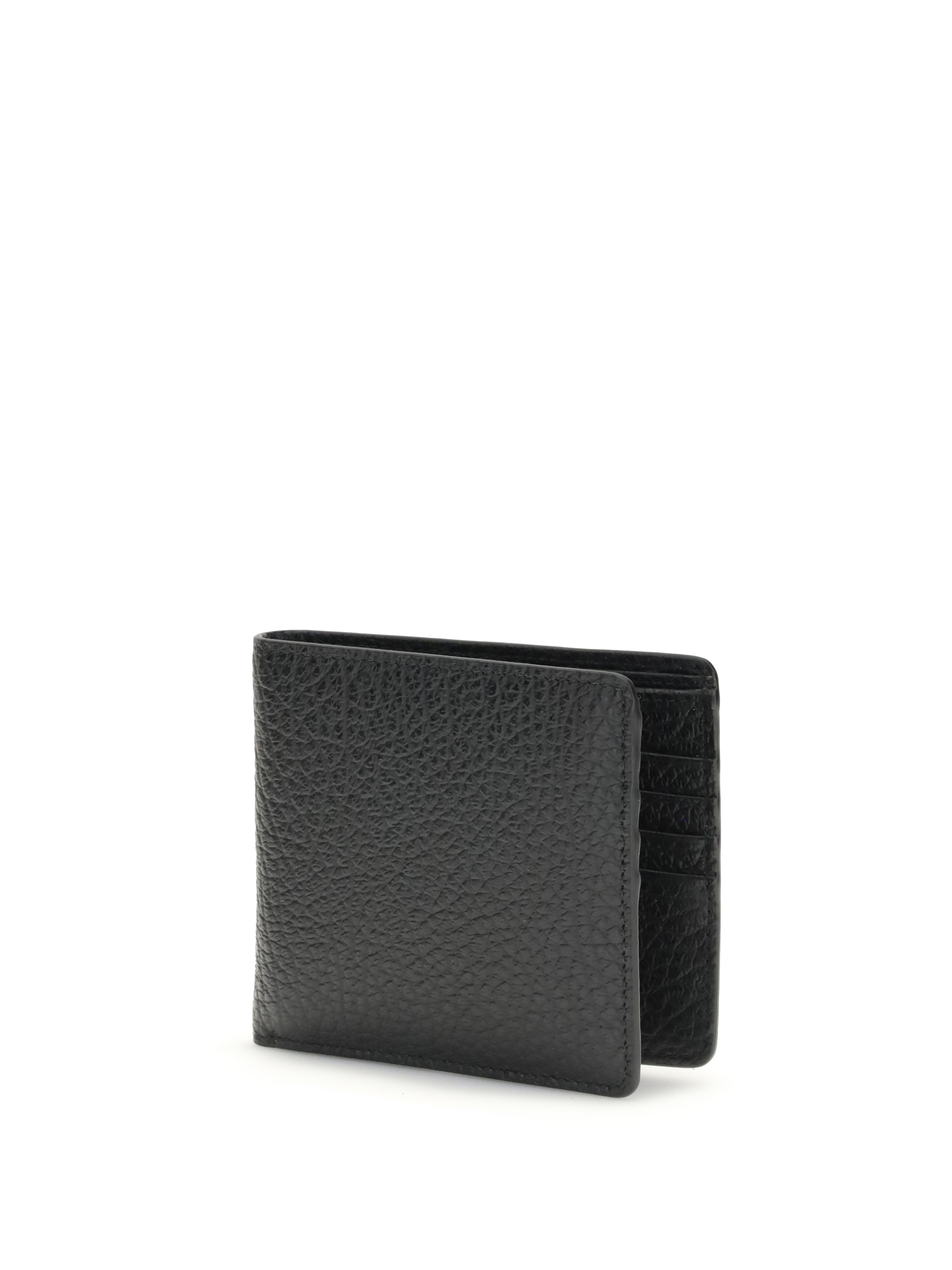 Wallet with iconic contrast stitched