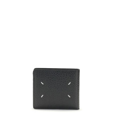 Wallet with iconic contrast stitched