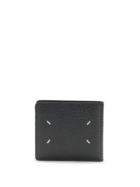 Wallet with iconic contrast stitched