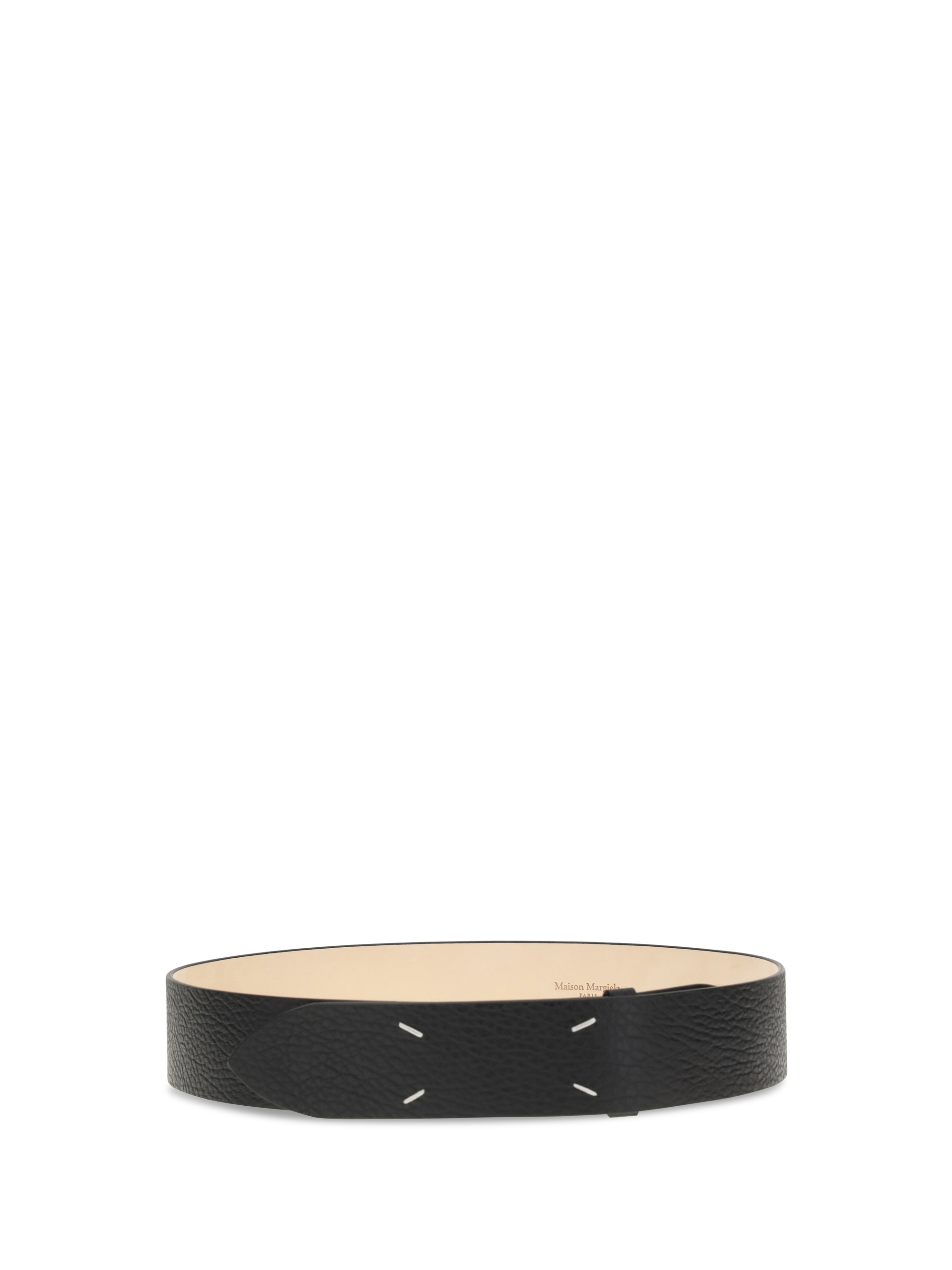 Grained Four-Stitch Belt