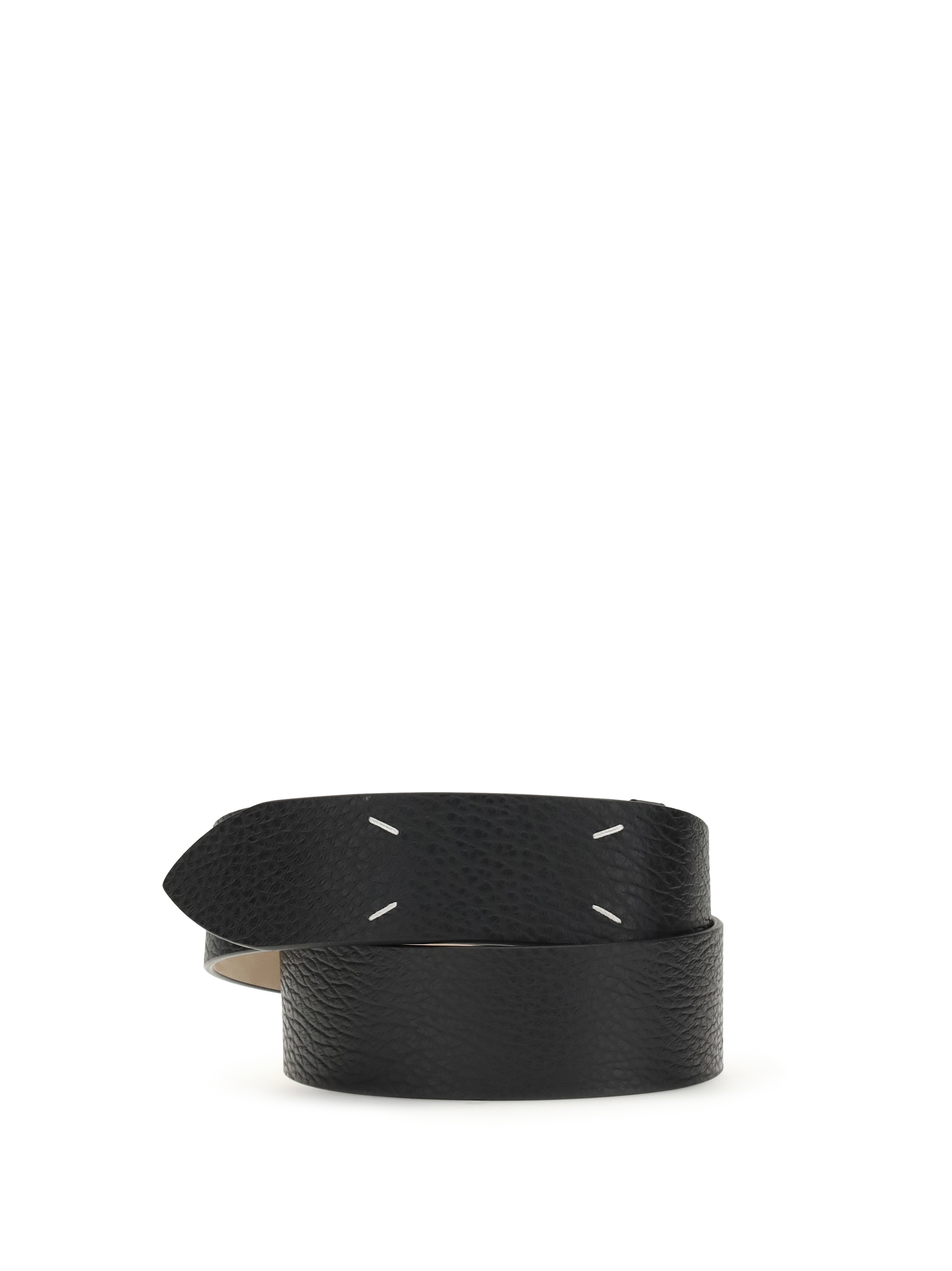 Grained Four-Stitch Belt