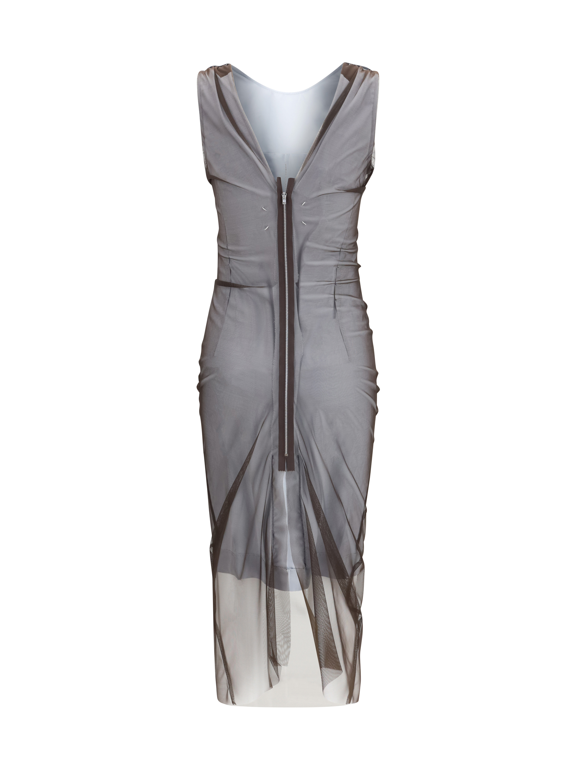 Semi-sheer midi Dress