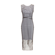 Semi-sheer midi Dress