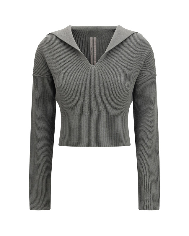 Euca Virgin Wool Sweater with V neck
