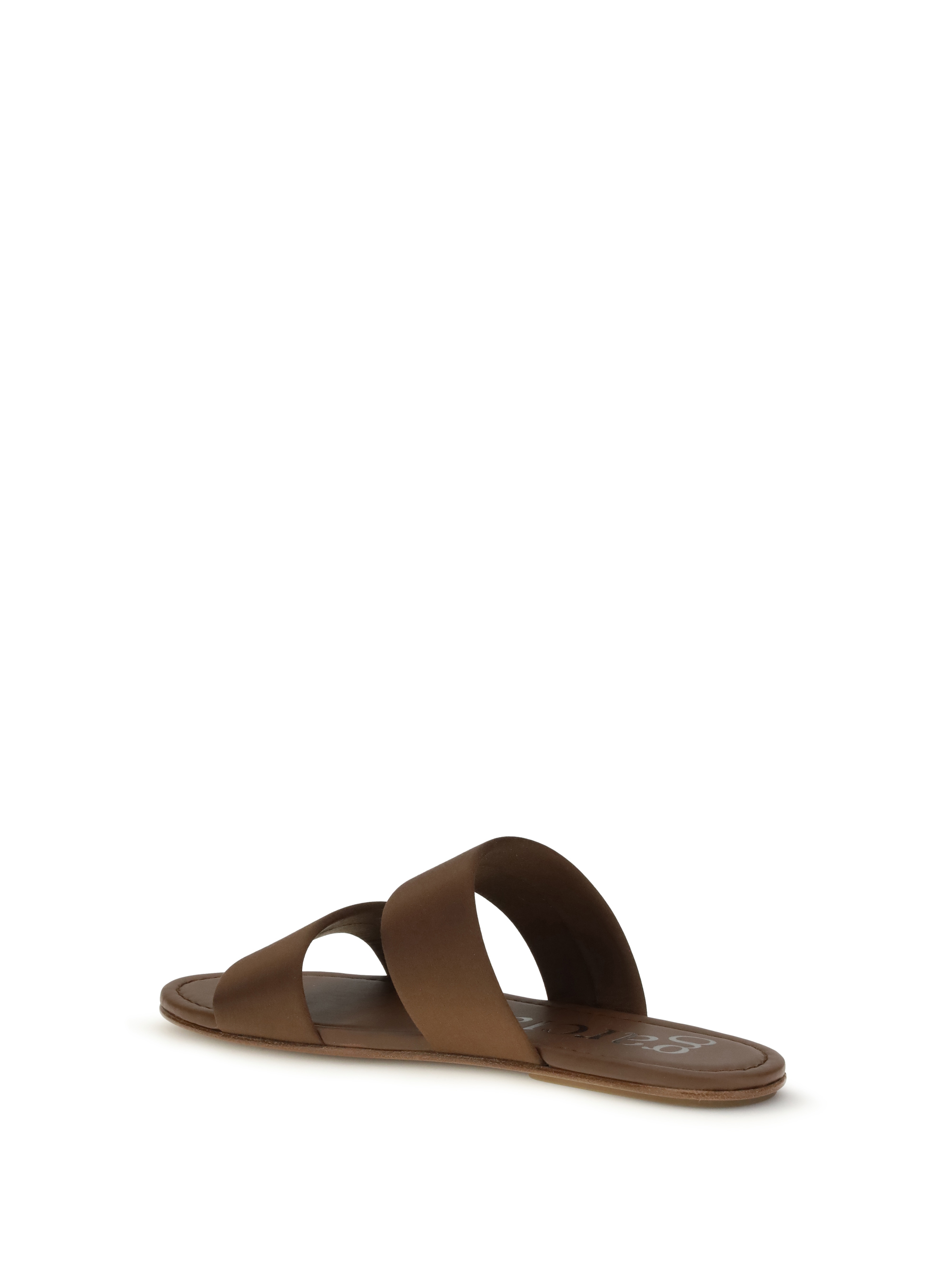 Double-band satin Sandals