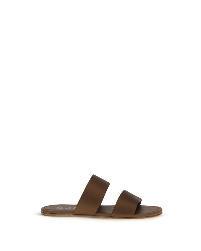 Double-band satin Sandals