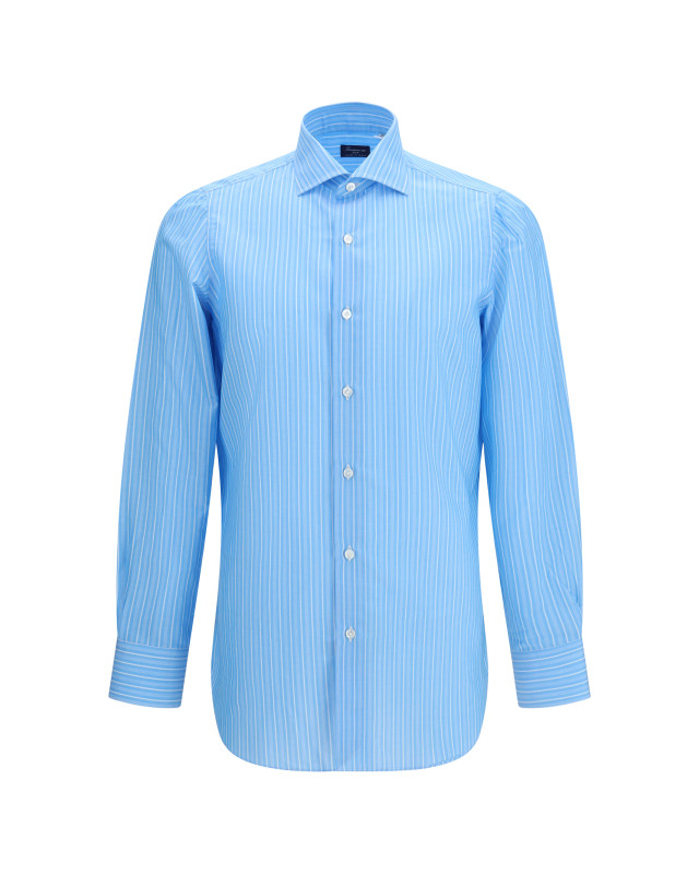 Regular 170 a due striped shirt in Egyptian cotton