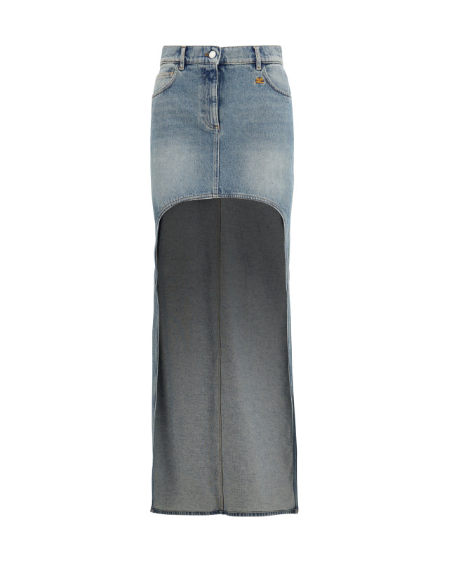 Denim circle Skirt
